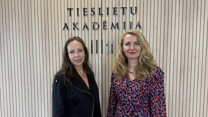 Tieslietu ministre apmeklēja Tieslietu akadēmijas telpas