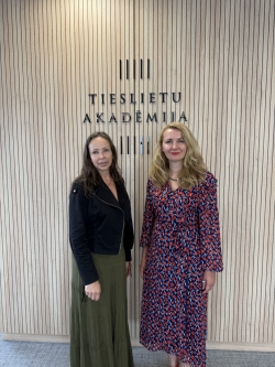 Tieslietu ministre apmeklēja Tieslietu akadēmijas telpas